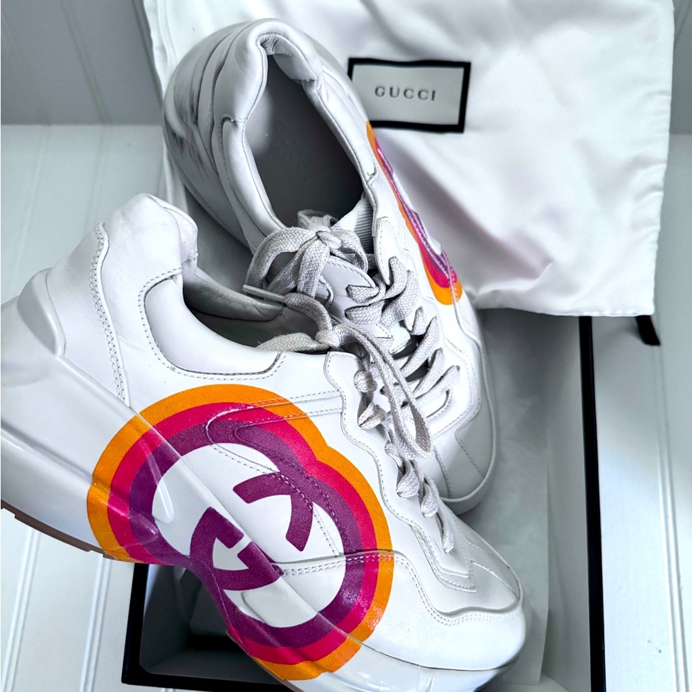 GUCCI Rython Interlocking G Heart Sneaker